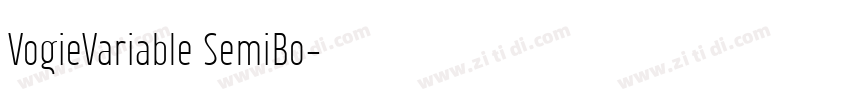 VogieVariable SemiBo字体转换
